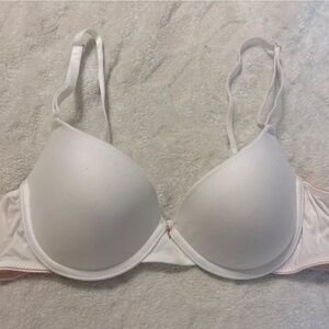 Maidenform White and Pink Women's Bra